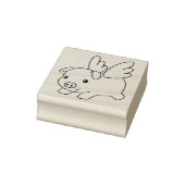 Schweine, Schweine mit Flügeln Gummistempel (Stempel)