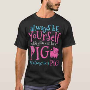 Schweine Schweinestall Bauer Metzger Schweinefleis T-Shirt