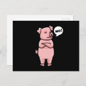 Schweine Schweinezucht Bauer Bauer Ferkel Postkarte (Vorne/Hinten)