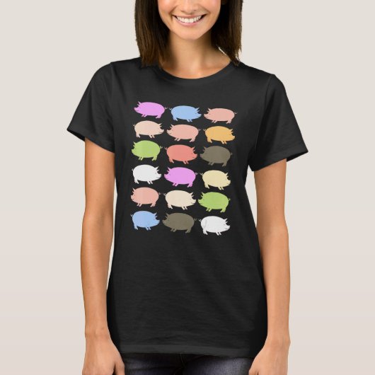 Schweine, schweinig, Hähnchen, weich T-Shirt (Vorderseite)