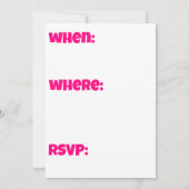 Schweine schwimmen in Party Hat Ankündigung (Rückseite)