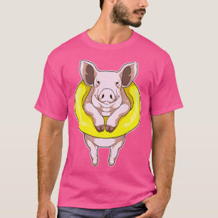 Schweine schwimmen Lifebuoy T-Shirt