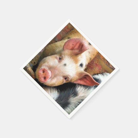 SCHWEINE SERVIETTE (Ecke)