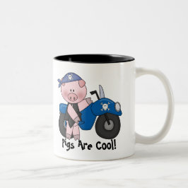 Schweine sind cool zweifarbige tasse