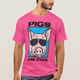 Schweine sind eine coole Schweineliebssungbrille m T-Shirt