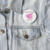 Schweine sind Freunde, nicht Nahrung PETA Button (Beispiel)