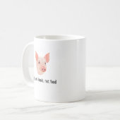 Schweine sind Freunde, nicht Nahrungsmittelentwurf Kaffeetasse (Vorderseite Links)