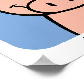 Schweine sind Freunde Poster (Ecke)