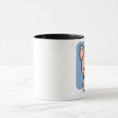 Schweine sind Freunde Tasse (Zentrum)