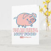 Schweine sind Freundschaftskarte Karte (Gelbe Blume)