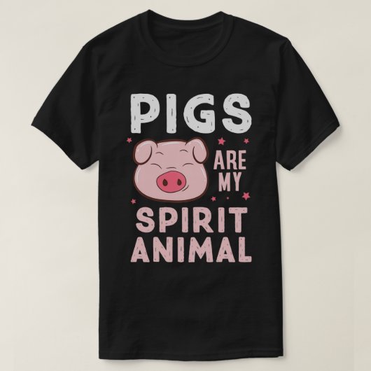 Schweine sind mein Geist Tierschweine liebt Bauer T-Shirt (Design vorne)