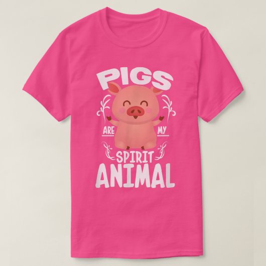 Schweine sind mein geistiges Schwein Leber Schwein T-Shirt (Design vorne)
