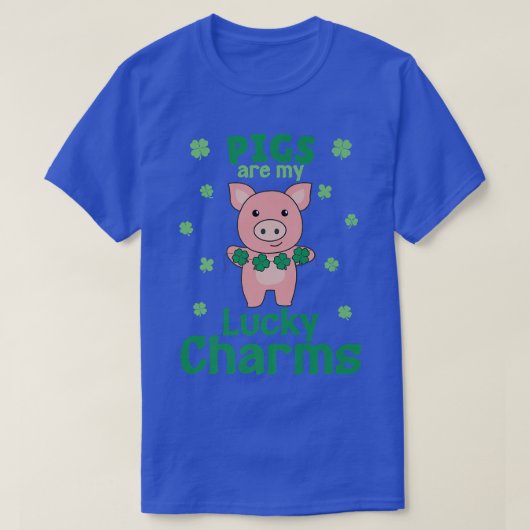 Schweine sind meine Glücksbringer St Paddy's Day S T-Shirt (Design vorne)