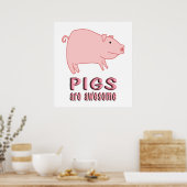 Schweine sind Phantastisch Poster (Küche)