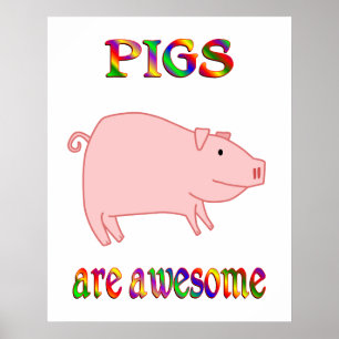Schweine sind Phantastisch Poster