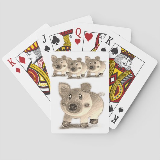 Schweine Spielkarten Deck (Rückseite)