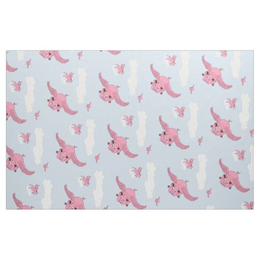 Schweine Stoff (Fat Quarter (45,7 x 55,9 cm))