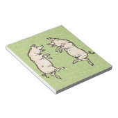 Schweine tanzen Antiquitätenschwanz Notizblock (angewinkelt)