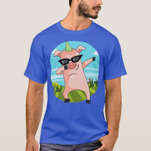 Schweine-Tanzfarm Pink Pink Piglet (2) T-Shirt