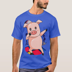 Schweine-Tanzfarm Pink Pink Piglet (3) T-Shirt