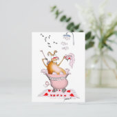 Schweine, Tony fernandes Postkarte (Stehend Vorderseite)