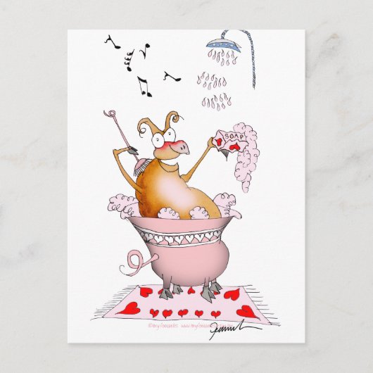 Schweine, Tony fernandes Postkarte (Vorderseite)