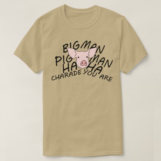Schweine tragen drei verschiedene Namen T-Shirt (Design vorne)