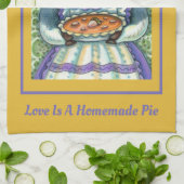 SCHWEINE UND ACORN PIE, ERNTEDANK MIT LIEBE GESCHIRRTUCH (Gefaltet)