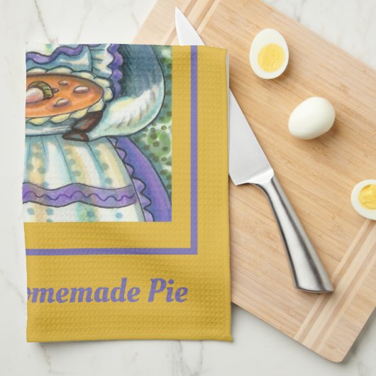 SCHWEINE UND ACORN PIE, ERNTEDANK MIT LIEBE GESCHIRRTUCH (Viertel Falte)