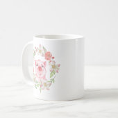 Schweine und Blume Kaffeetasse (Vorderseite Links)