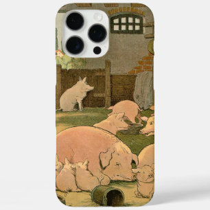 Schweine und Ferkel im Betrieb iPhone 16 Pro Max Hülle