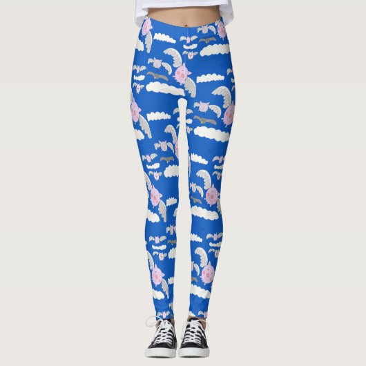 Schweine und gesäuerte Klauen Leggings (Vorderseite)