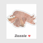 Schweine und Schweine Aufkleber (Blatt)