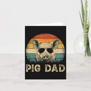 Schweine-Vater Schweine-Liebhaber Daddy Vatertag  Karte
