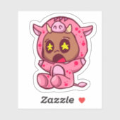 Schweine-Verklebe-Sticker Aufkleber (Blatt)