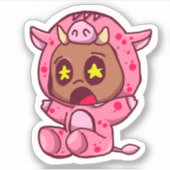 Schweine-Verklebe-Sticker Aufkleber (Vorderseite)