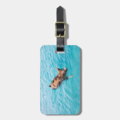 Schweine von Exuma Gepäckanhänger (Vorderseite vertikal)