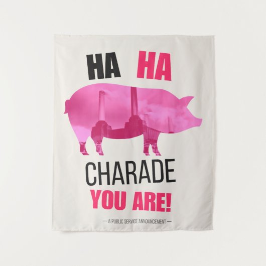 Schweine wandteppich (Vorderseite)