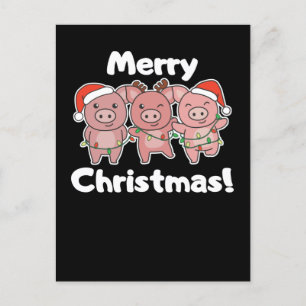 Schweine Weihnachten Süße Schweine Fröhliche Weihn