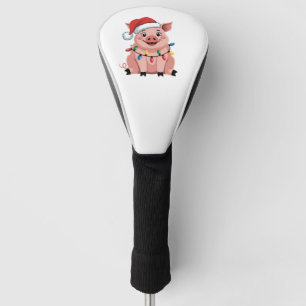 Schweine-Weihnachtsmann-Hut Xmas-Feiertag Xmas Pig Golf Headcover