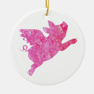 Schweine, Weihnachtsschmuck, Schweinefleisch Keramik Ornament