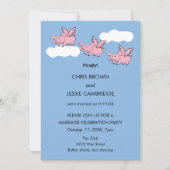 Schweine werden endlich verheiratet einladung (Vorderseite)