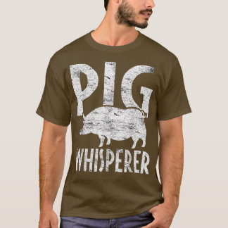 Schweine Whisperer Tierischer Bauer Vintager Schwe T-Shirt