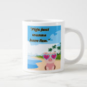 Schweine wollen Spaß haben Jumbo-Tasse (Rechts)