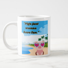 Schweine wollen Spaß haben Jumbo-Tasse