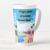 Schweine wollen Spaß haben Milchtasse (Rechte Ecke)