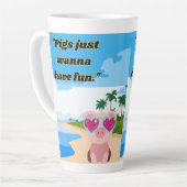 Schweine wollen Spaß haben Milchtasse (Linke Ecke)