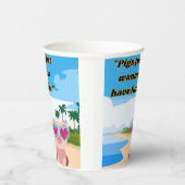 Schweine wollen Spaß haben Pappbecher (Rechts)