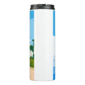 Schweine wollen Spaß haben Thermosbecher (Rückseite)