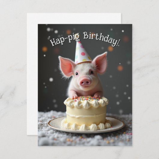 Schweine zum Geburtstag (Vorne/Hinten)